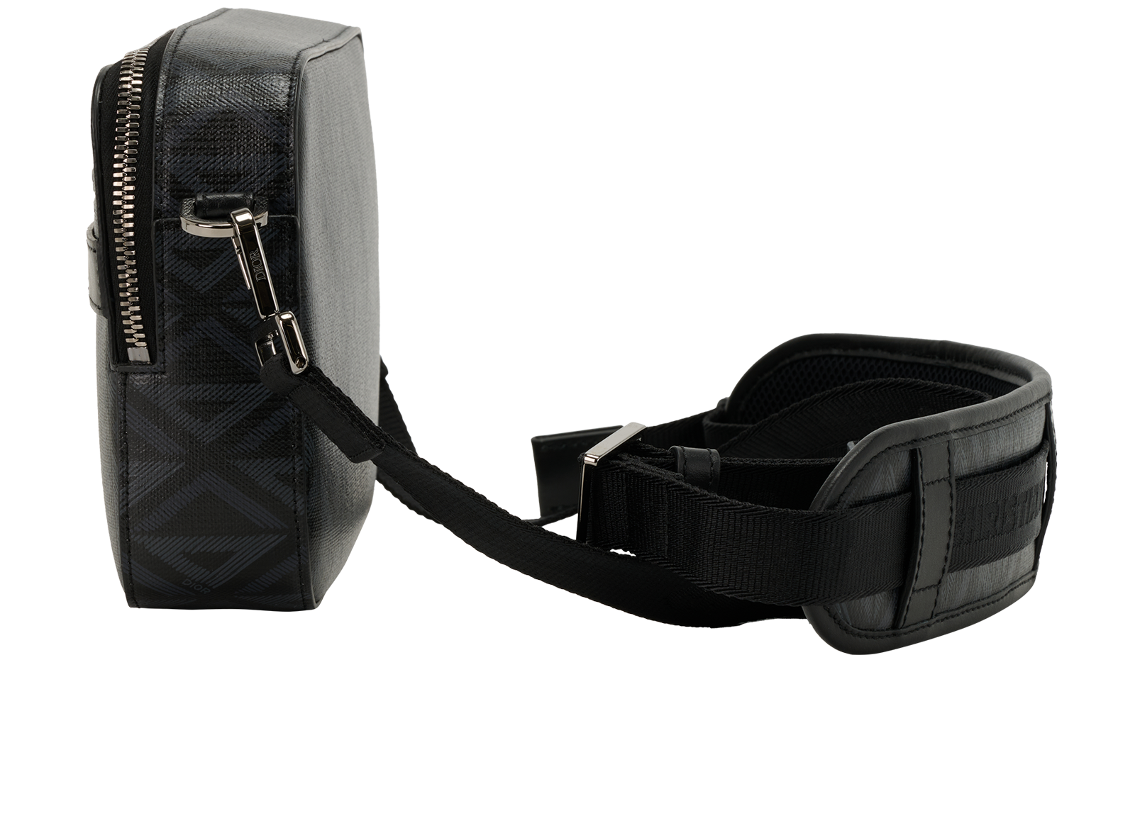 Safari, &pound;1,100, Handbags, Black/Blue, Canvas, Bottom view